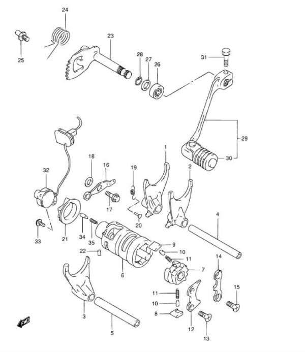 Leerlaufschalter Schraubensatz SP46