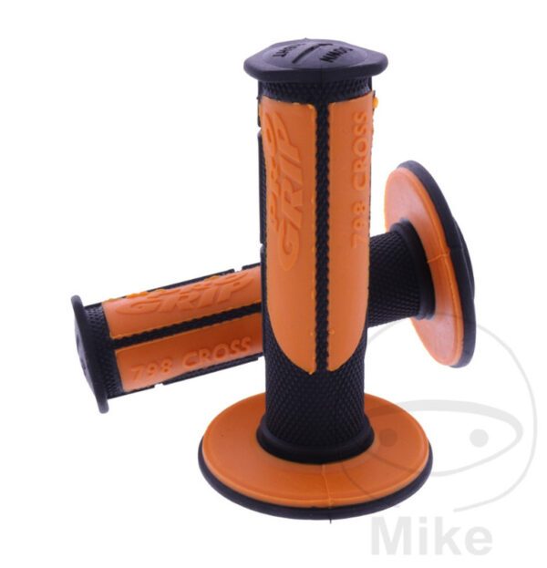 Pro Grip Griffe Gel SCHWARZ-ORANGE (mit Loch)