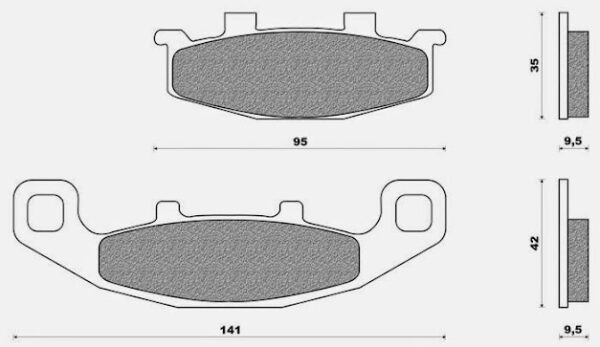 AP Racing SINTER Bremsklötze vorn SR43 bis 1995