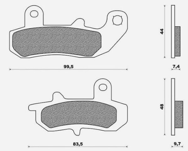 AP RACING SINTER Bremsklötze hinten