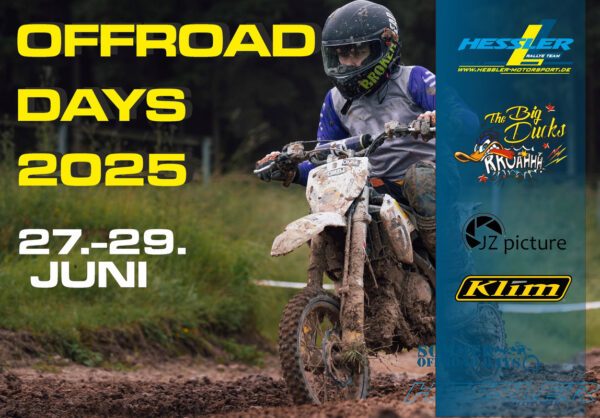 OFFROAD DAYS Sommer 27.-29. Juni 2025 - "Kinder bis zum 14. Geburtstag"